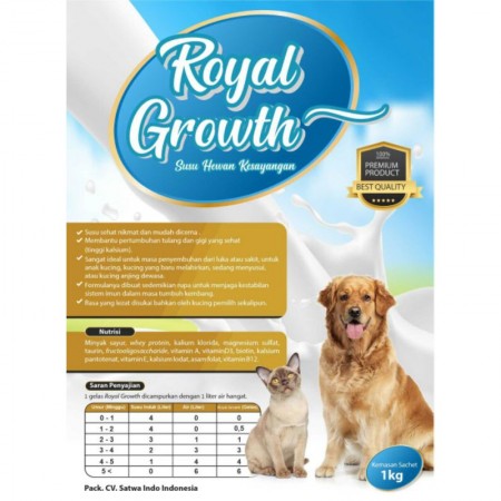 Susu Formula Anjing dan Kucing Royal Growth