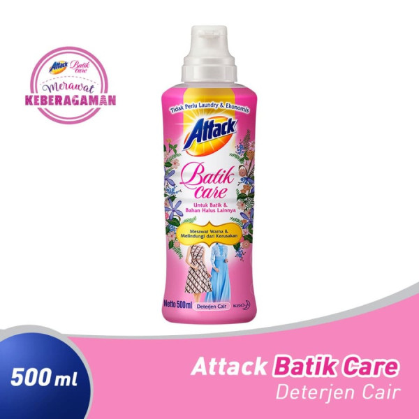 Attack Batik Care 500ml Botol - Deterjen Cair