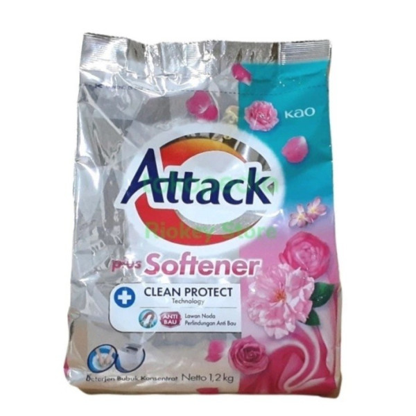 Attack Softener Detergen /Deterjen 1.2Kg / 1.2 Kg / 1200gr / 1200 gr