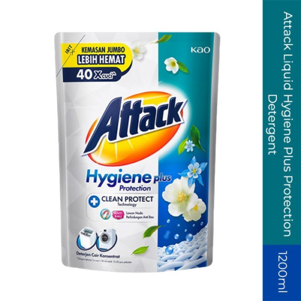 Attack Liquid Hygiene Plus Protection Detergent 1200ml