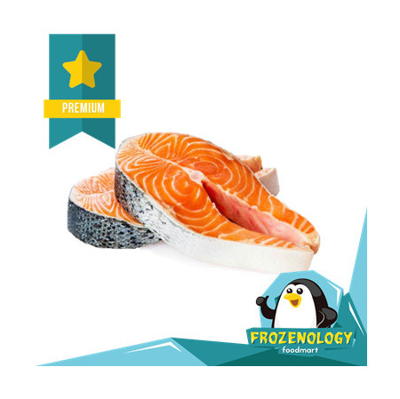 Ikan Salmon Steak Premium Round Fillet Best Quality Omega-3 EPA DHA - 200 gram