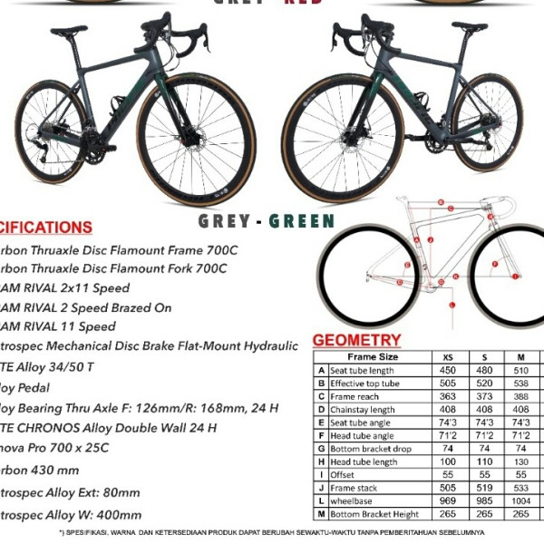 Sepeda Balap PACIFIC SPECTRE 6.0 Roadbike 700cc
