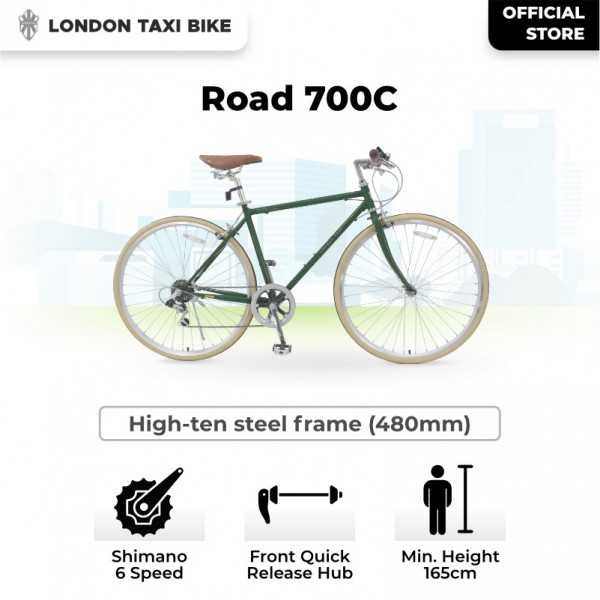 Sepeda London Taxi Road Bike 700C - British Green