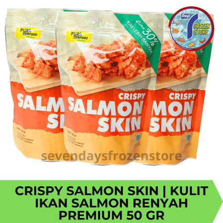 Crispy Salmon Skin | Kulit Ikan Salmon Renyah Premium 50 gram
