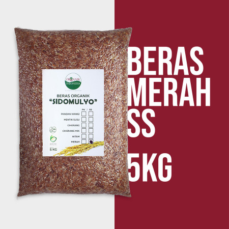 Beras organik / Organic rice Merah 5kg