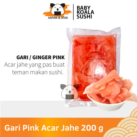 GARI PINK Acar Jahe Pink Manis 200 g Halal │ Gary Pink Import Ginger