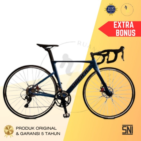 Sepeda Road Bike Pacific paradox rs (2X10 Speed) Shimano Tiagra - Biru, 50