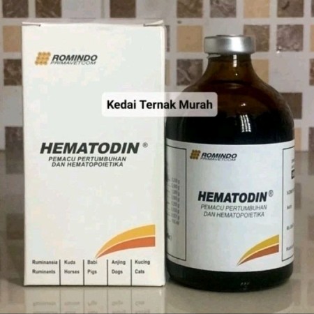 Hematodin 100 ml Vitamin Pemacu Pertumbuhan Hewan
