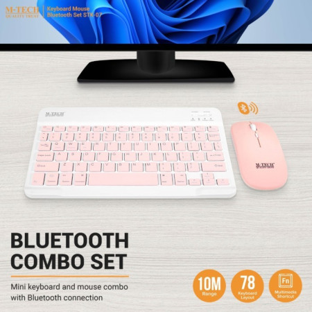 Combo Keyboard Mouse Bluetooth M-Tech STK-07 / STK07