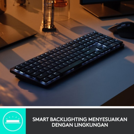Keyboard Wireless Logitech MX Mechanical Tactile Bluetooth Backlit