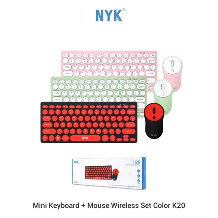 NYK K20 Supreme Keyboard Membrane Wireless Mouse Optical