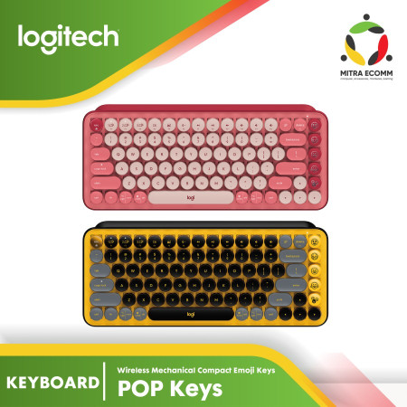 POP Keys Logitech Keyboard Wireless Mechanical Compact (Emoji Keys)
