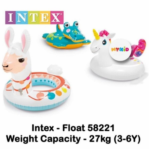 Ban renang anak Intex Deluxe Animal Ring 58221 Buaya / unicorn / Llama - buaya
