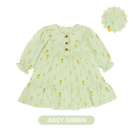 Mooi Dress Anak Perempuan Carissa Dress - JUICY GREEN, 4 YEARS