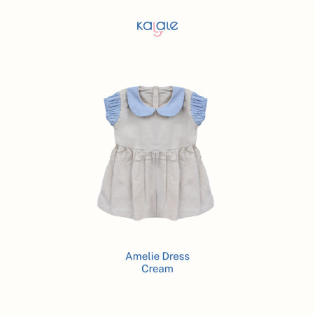 Kalale - Amelie Dress Anak Perempuan 1-4 Tahun - Cream, 3-4 Tahun