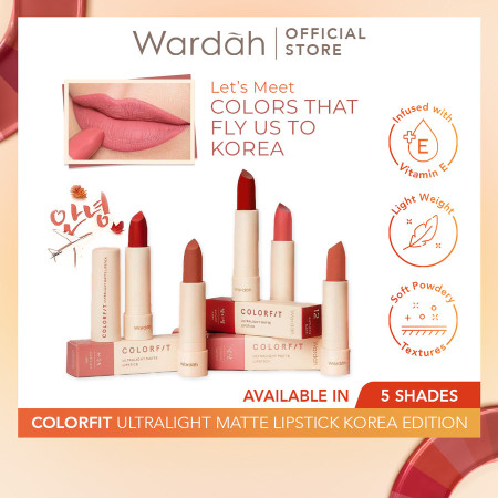 Wardah Colorfit Ultralight Matte Lipstick (Korean Limited Edition) - 12 Autumn Nami