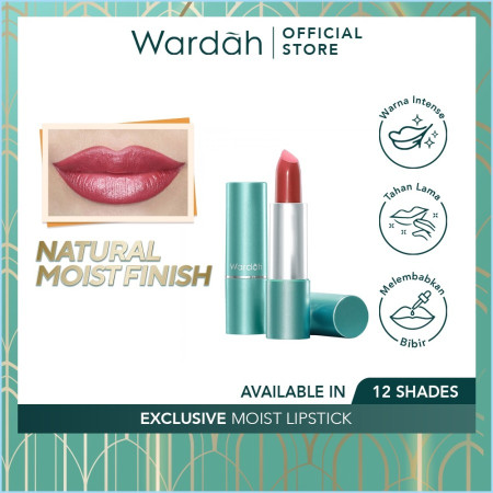 wardah exclusive moist lipstik - 20 PinkPearl