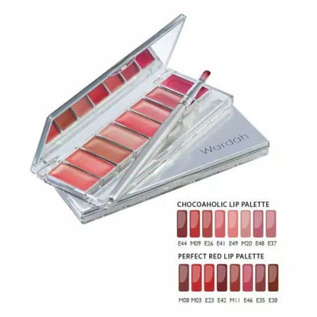 Wardah Lip Palette 8 in 1 Paket 8 Warna Lipstick Pallette