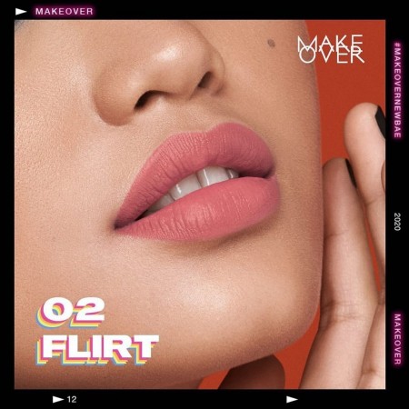 MAKE OVER - Color Hypnose Creamy Lipmatte | Lipstick Matte Original - 02 Flirt