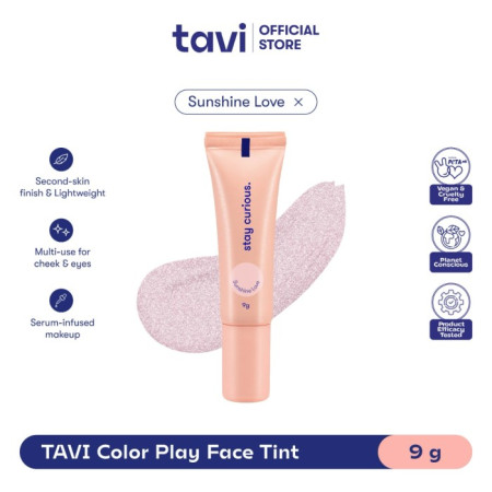 [NEW] TAVI Color Play Face Tint 9g (Serum Infused Blush & Highlighter) - Sunshine Love