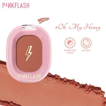 PINKFLASH #OhMyHoney Blush On Powder Shimmer High-Pigmented PFF01 - O03 Sunset