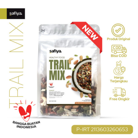 Trail Mix Original 500 Gram Dried Fruit Seed Nut Roasted Snack Sehat Safiya