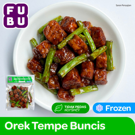 FUBU Orek Tempe Buncis - Tempeh Basah Manis Gurih - Satu Porsi Lauk Instan Frozen Food
