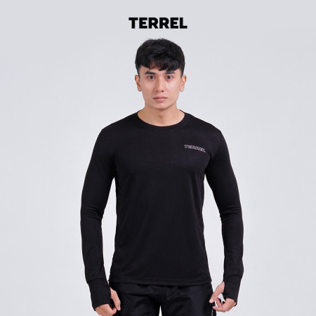 Terrel sports wear basic long sleeve baju olah raga pria lari running