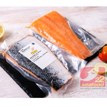 Ikan Salmon Fillet 500 Gram Ekor / Sashimi Grade / Seafood 22