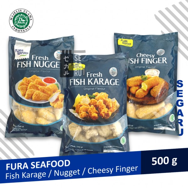 Fura Seafood Fish Nugget / Karage / Cheesy Fish Finger 500 Gram