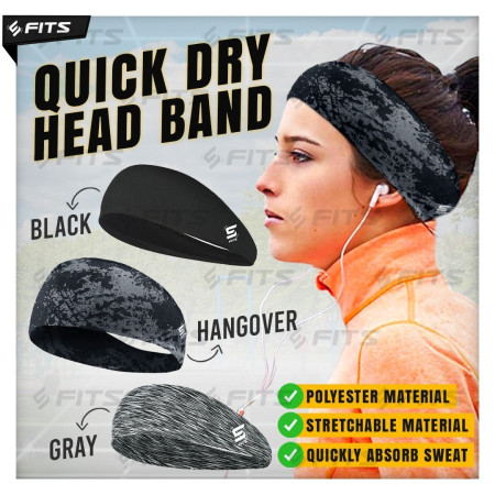 SFIDN FITS Quick Dry Head Band | Ikat Kepala Running Olahraga