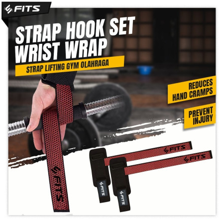 SFIDN FITS Strap Hook Set Wrist Wrap Strap Lifting Gym Olahraga