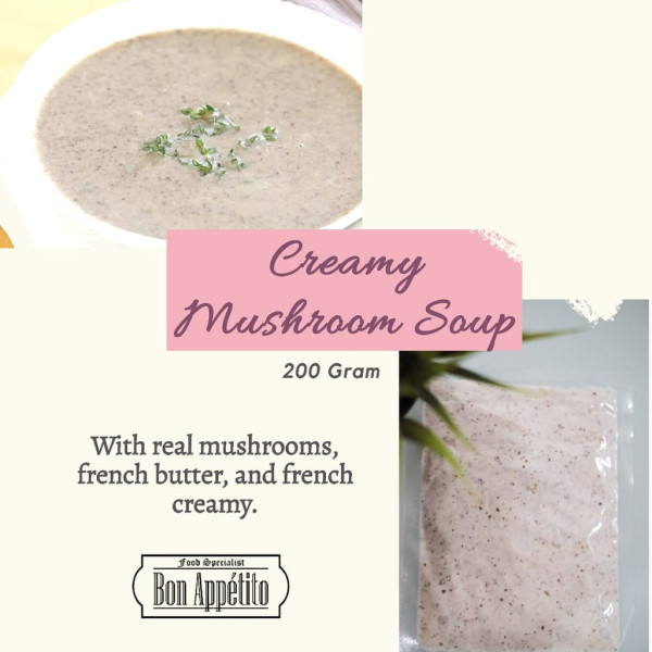 Mushroom Soup 200 Gram / Ready to Eat / Sop Jamur