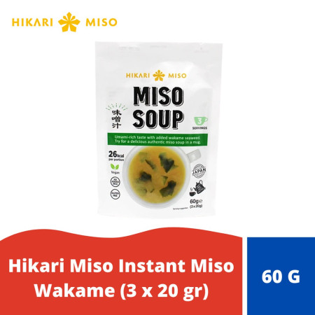 Hikari Miso Instant Miso Soup Wakame (20 gr x 3)
