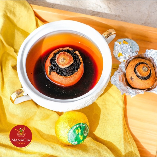 Mamacia Treats Green Orange Citrus Puer Tea / Teh Puer Dengan Rasa Jeruk