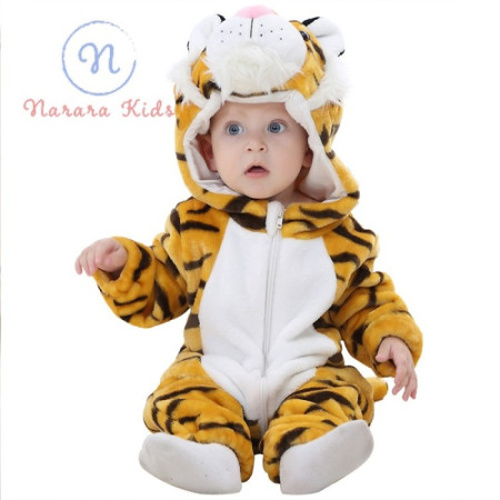 Jumpsuit Costume Bayi Anak Nararakids TigerRoar - 100(18-24Bln)