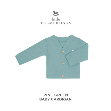Little Palmerhaus - Baby Cardigan 5.0 (Jaket Bayi) - Pine Green, 0-6 M