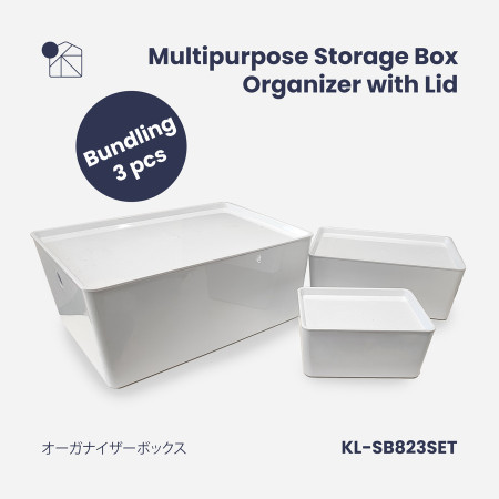 Kanso Living 3in1 Bundling Tempat Penyimpanan Storage Organizer Box