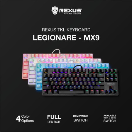 Rexus MX9 TKL Keyboard Gaming Mechanical Legionare MX9 TKL RGB