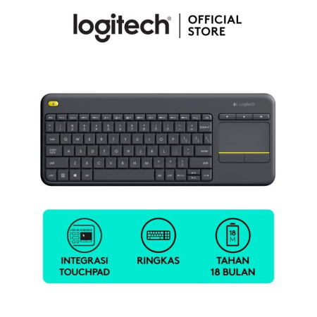 Keyboard Logitech Wireless Touch K400 r Plus