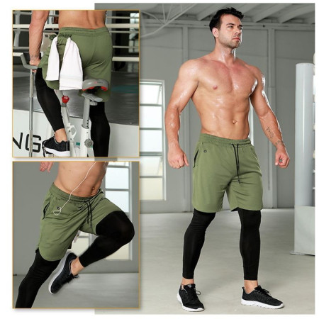 AirFit - Celana Training Panjang Olahraga Pria Lari Gym Fitness Saku