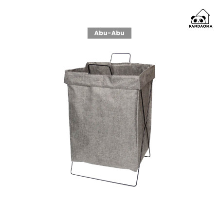Pandaoma Laundry Bag Tempat Baju Kotor Keranjang Pakaian Lipat - Abu-abu