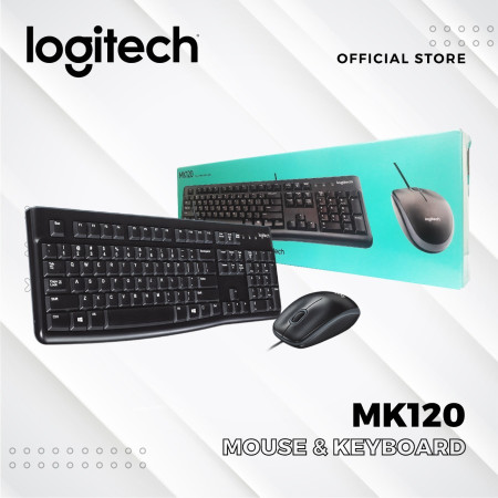 LOGITECH MK120 COMBO KEYBOARD MOUSE USB