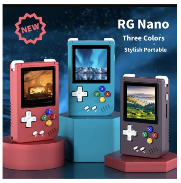 Anbernic Rg Nano 64gb Konsol Game Retro Handheld PS1 GBA NINTENDO - Merah