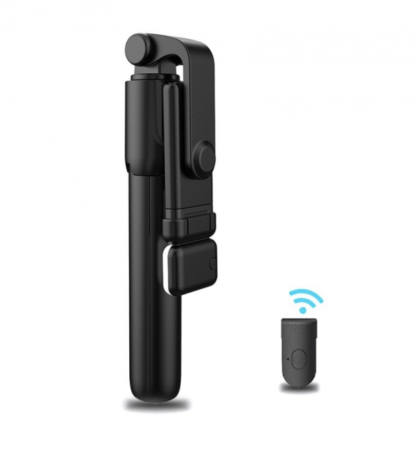 Selfie Stick R1 s / Tongsis Bluetooth LED + Tripod + Remote Shutter