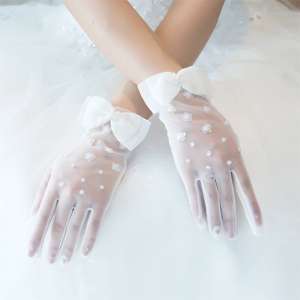 Sarung tangan Pengantin brokat/lace (bridal wedding gloves