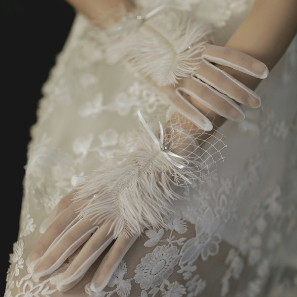 Sarung tangan Pengantin brokat/lace (bridal wedding gloves)
