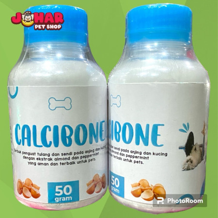 Calcibone 50 gr calcium kalsium anjing kucing penguat tulang sendi