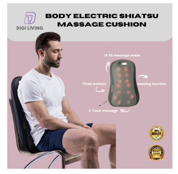 Body Electric Shiatsu Massage Cushion - Bantal Pijat Elektrik