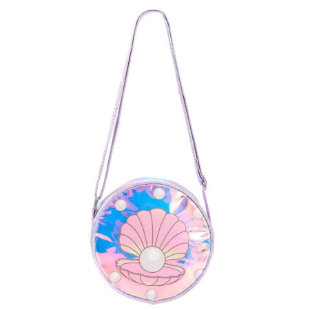 Tas Selempang Mermaid Pearl Bulat / Sling Bag Anak Perempuan - PINK PEARL